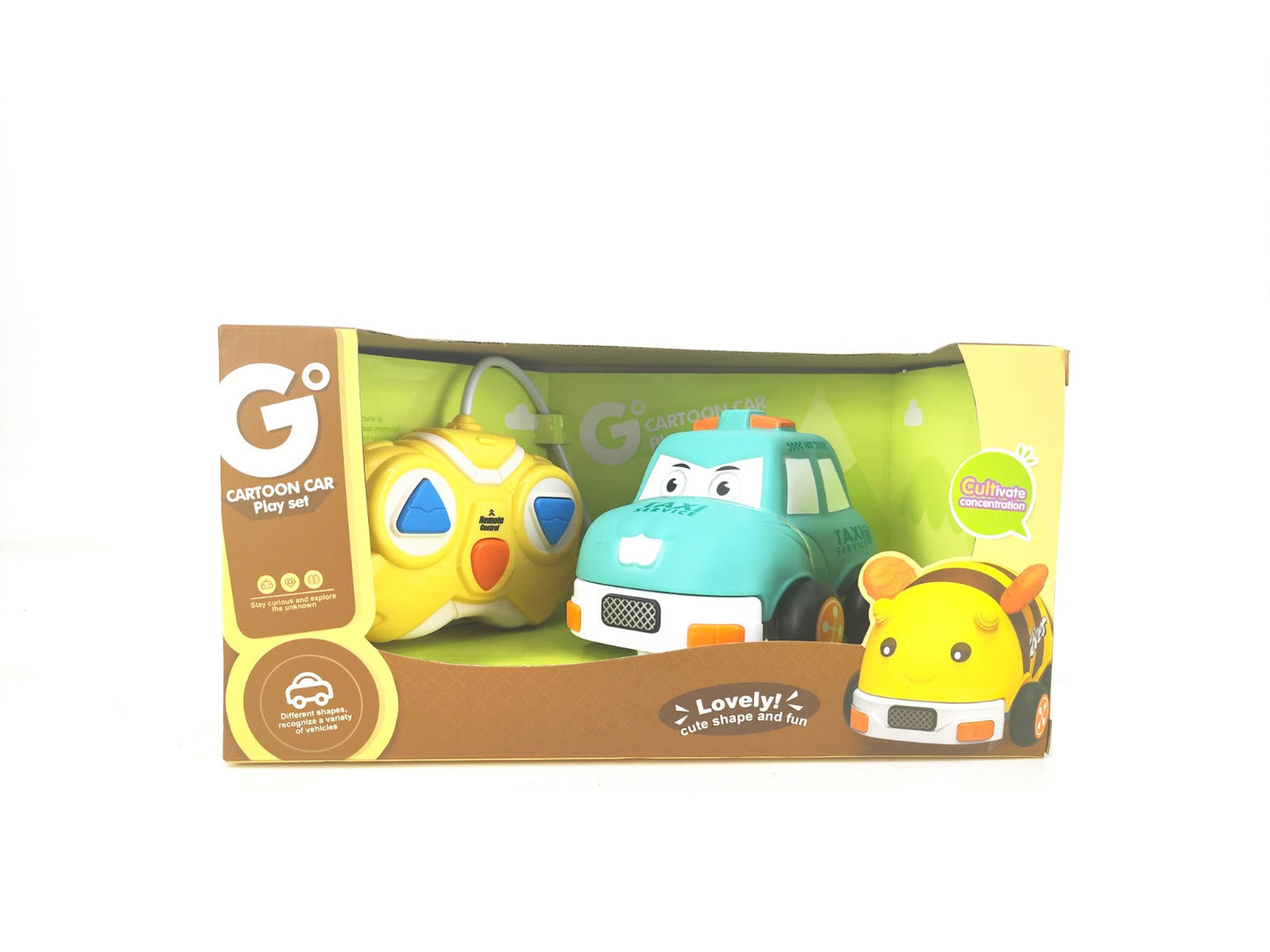 Cartoon Car Remote Control 2 Way Cartoon Taxi Car