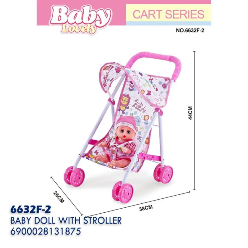 Baby Doll With Stroller