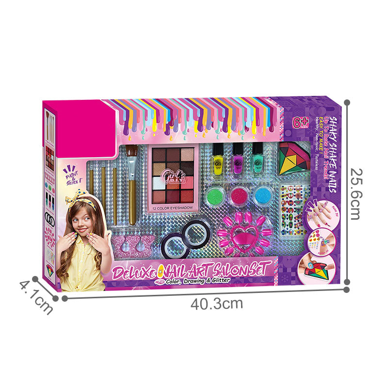 Girls Makeup Set and Nail Art Salon