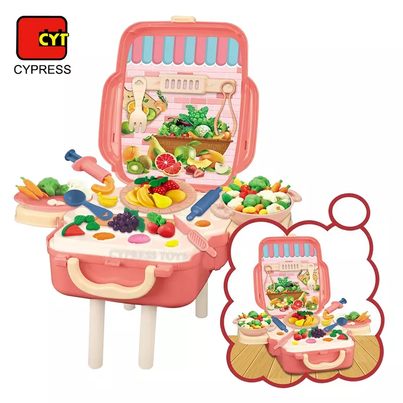 Magic Dough School Bag Fruits Pink