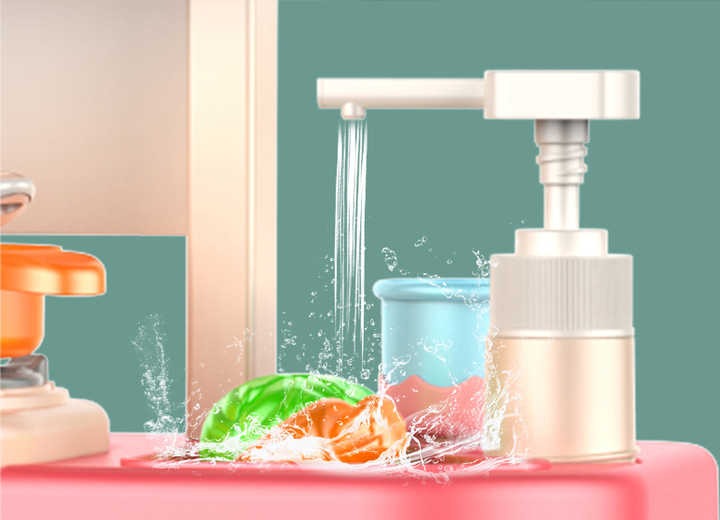 Kitchen Stand Pretent Play Toy for Girls