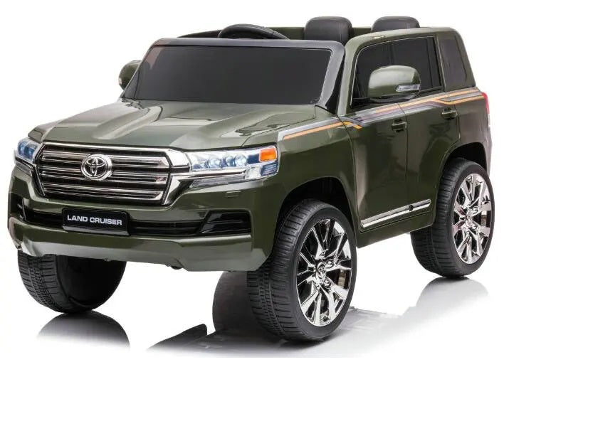 Toyota Land Cruiser Army Green 12V Battery Operated Ride On
