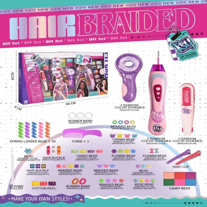 3In 1 Braided Craft Set For Kids