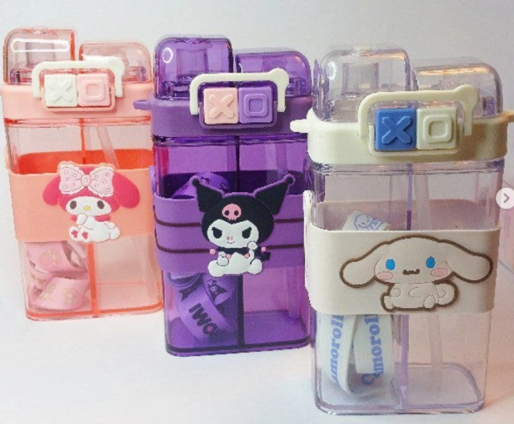 Double Hole Water Bottle 550ml Assorted Assorted