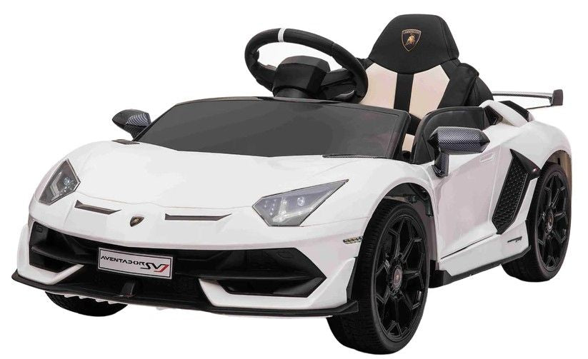 Lamborghini Aventador SVJ White 12V Battery Operated Ride On