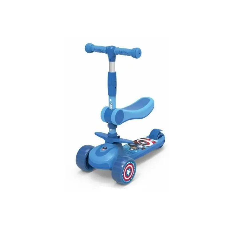 Marvel Captain America Foldable Twist Scooter 2 In 1