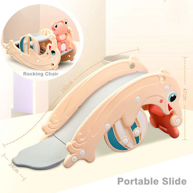 Kids 2 in 1 Rocking chair and Slide Orange
