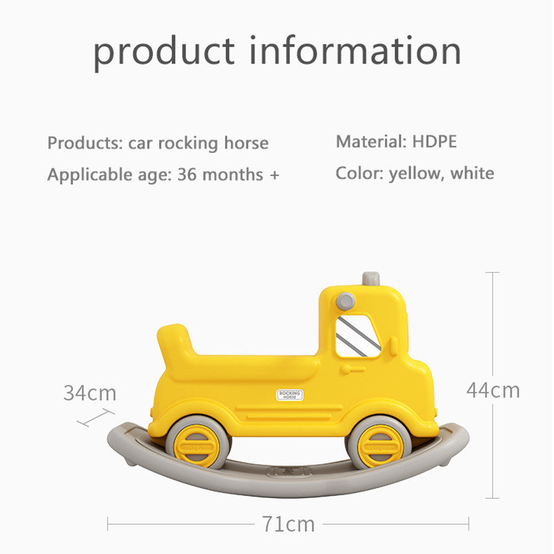 Kids Roacking Truck Yellow