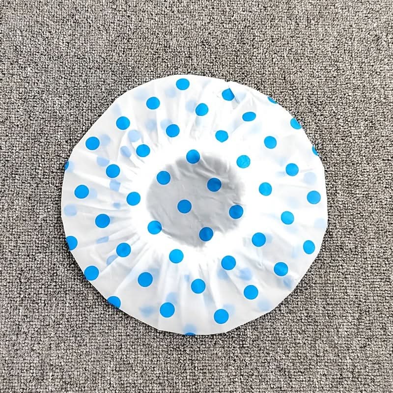3 Pcs Reusable Waterproof Shower Caps with Floral Print