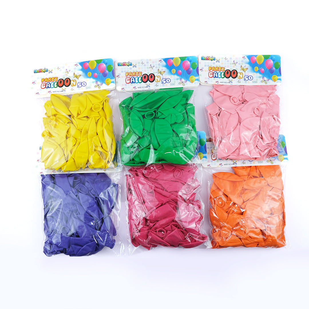 Party Balloon 50 Pcs Single Colour