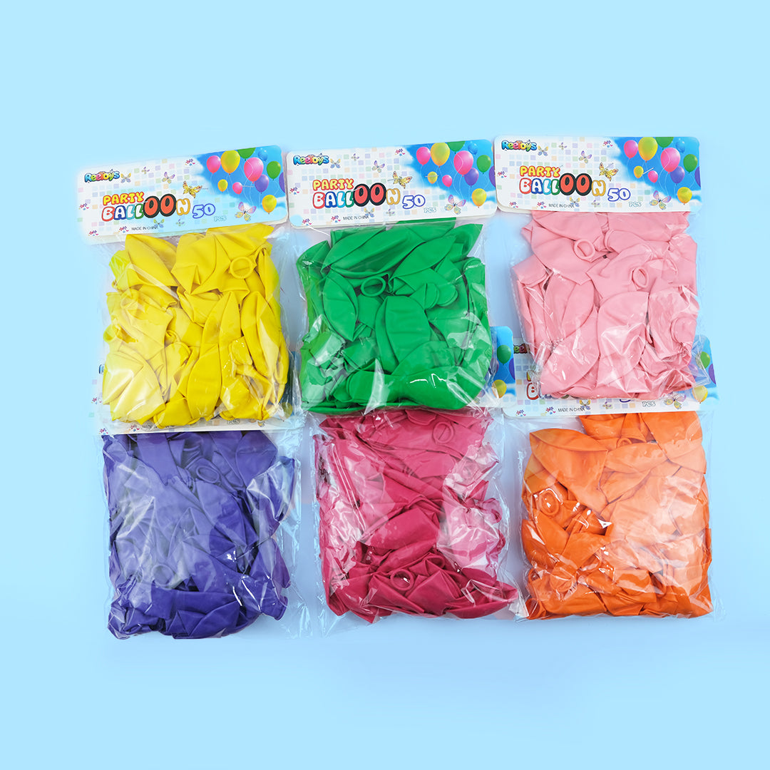 Party Balloon 50 Pcs Single Colour