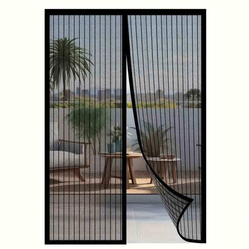 Magnetic Mesh Door Curtain – Breathable Insect Repellent Screen for Summer