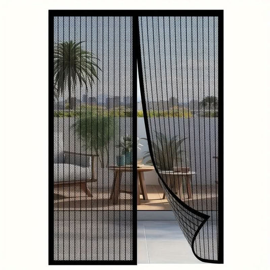 Magnetic Mesh Door Curtain – Breathable Insect Repellent Screen for Summer