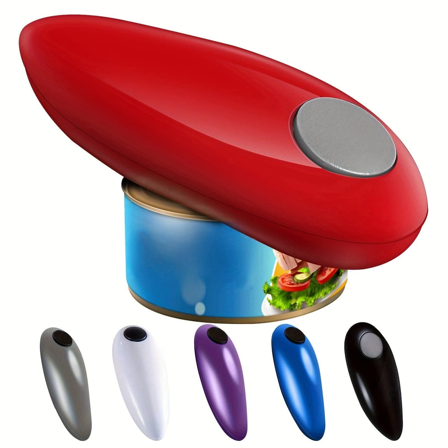 Electric Can Opener – Automatic, Smooth Edge, Battery-Operated
