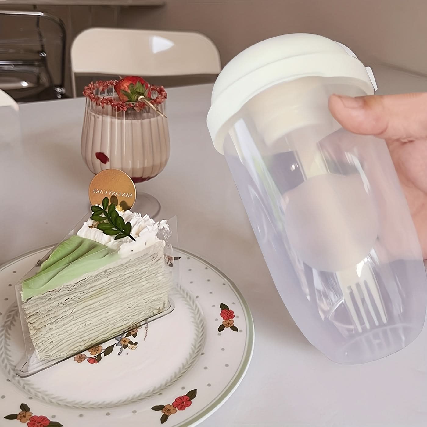 1000ml Salad Shaker Cup with Lid