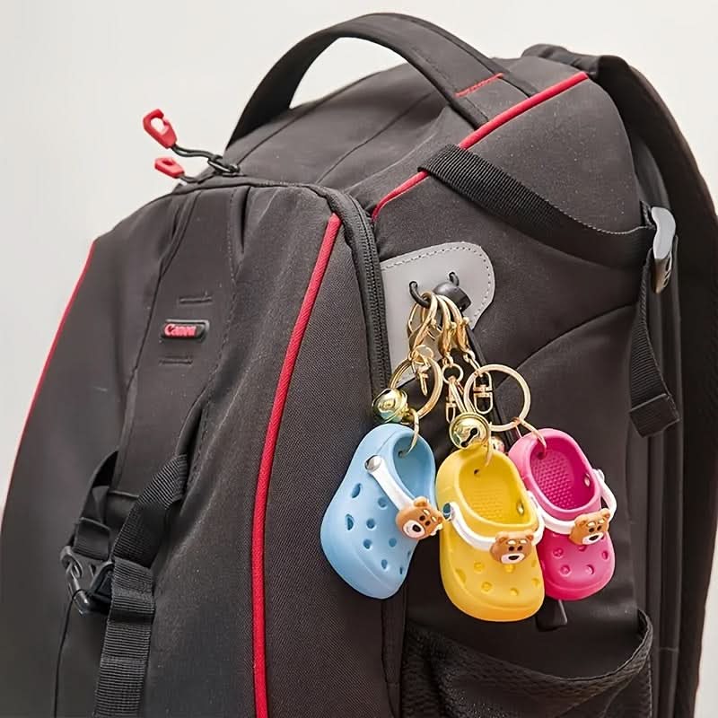 Grefay PVC Cartoon Bear Shoe Keychain Charm