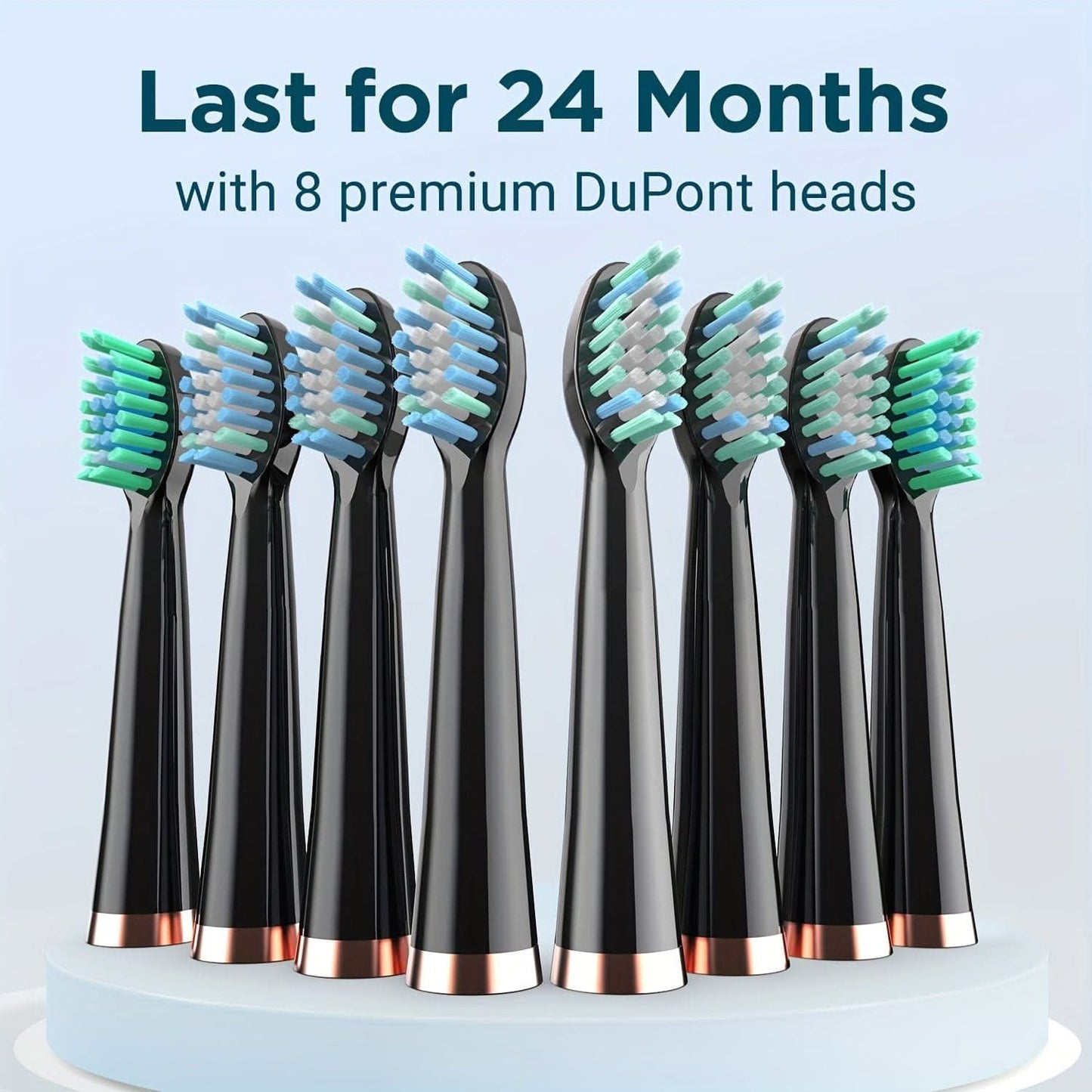 8-Brush-Head Electric Toothbrush for Adults