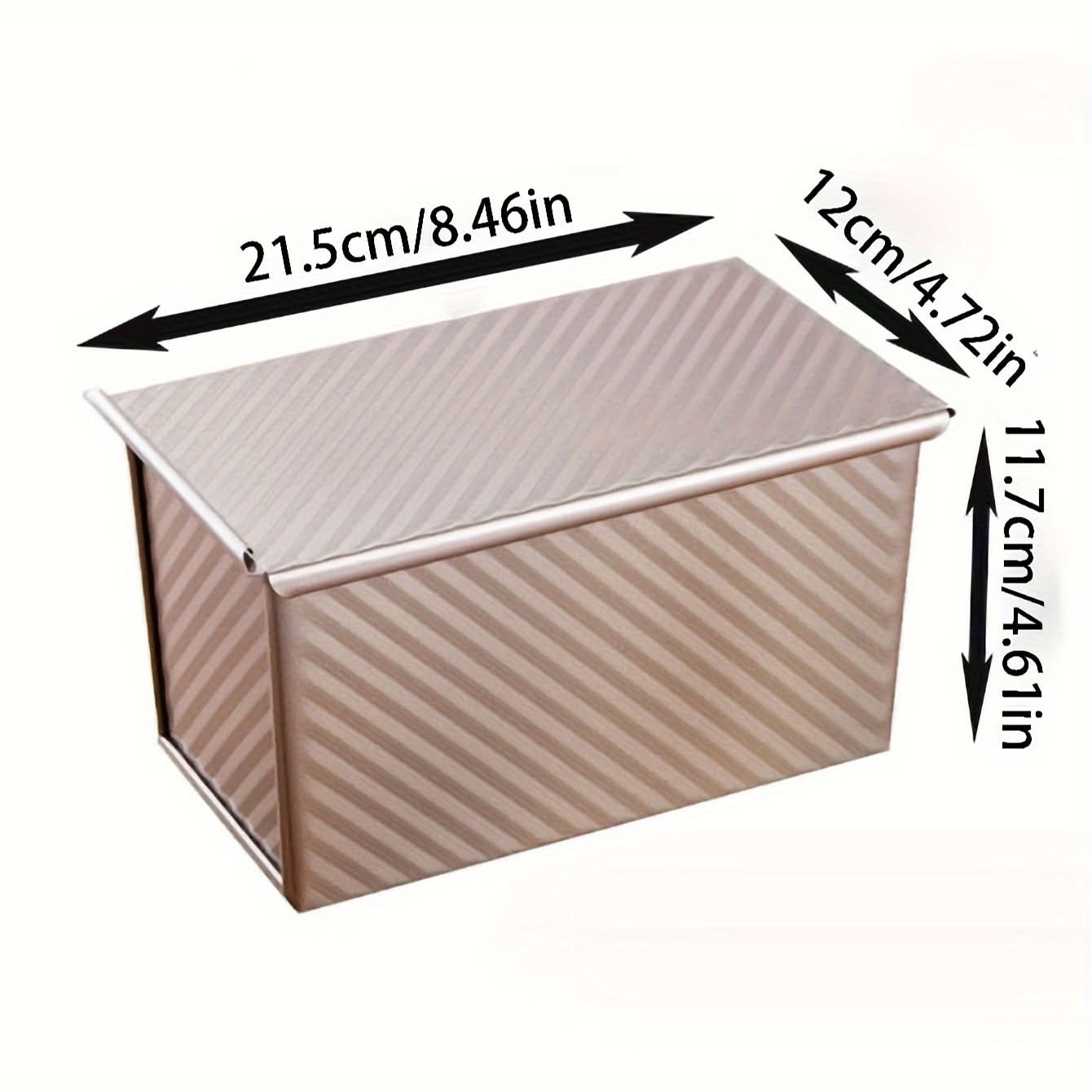 Carbon Steel Loaf Pan with Lid – Non-Stick, Ideal for Baking Bread, Toast & Cakes
