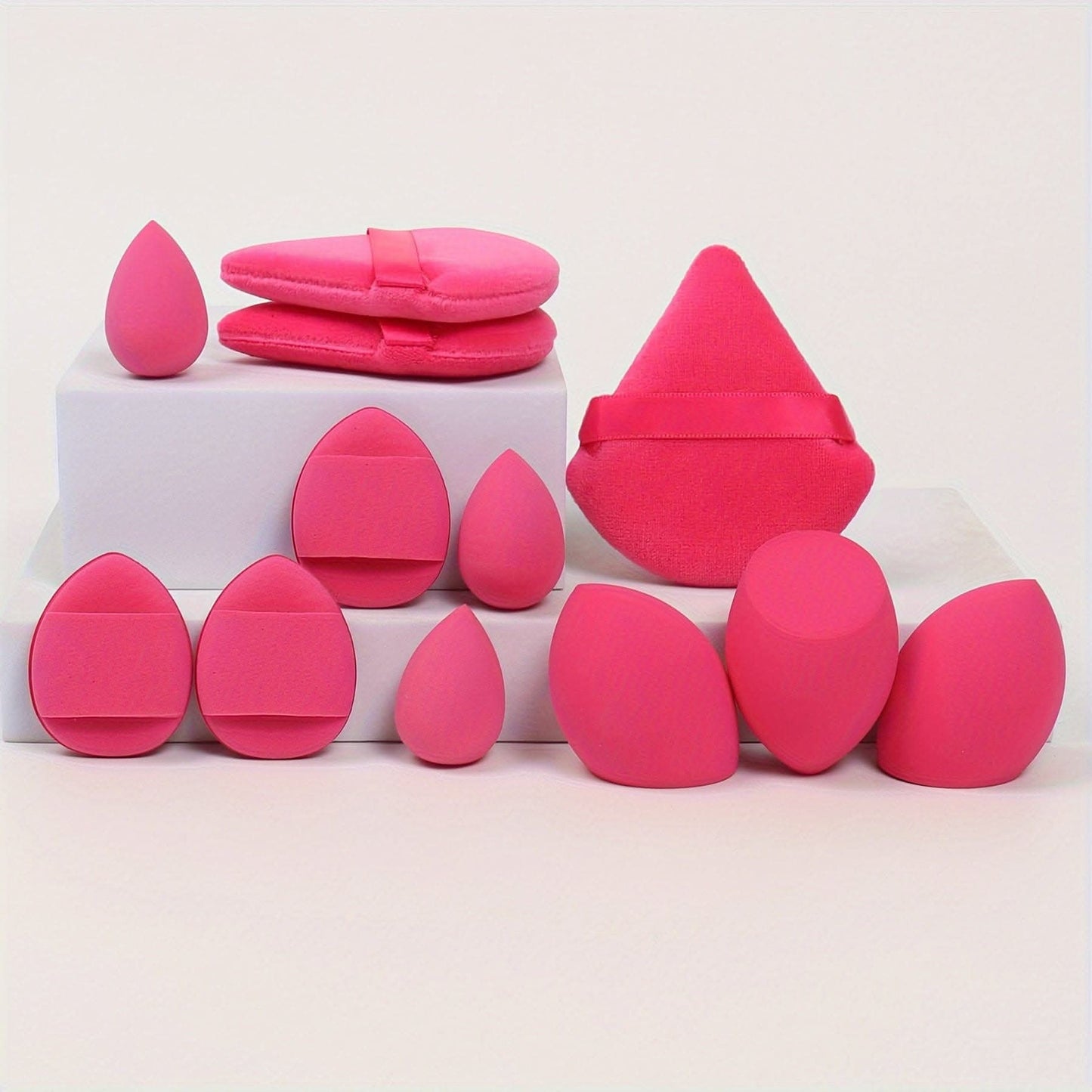 12-Piece Makeup Sponge Puff Set for All Skin Types