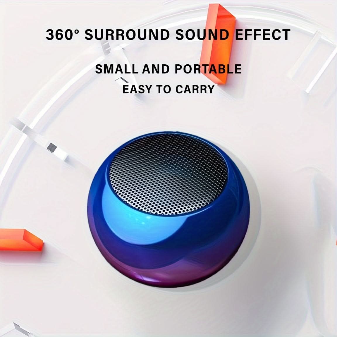 Mini Wireless Speaker with 360° Surround Sound