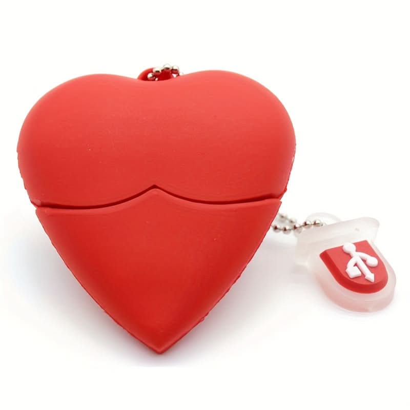 Cute Heart-Shaped USB Drive