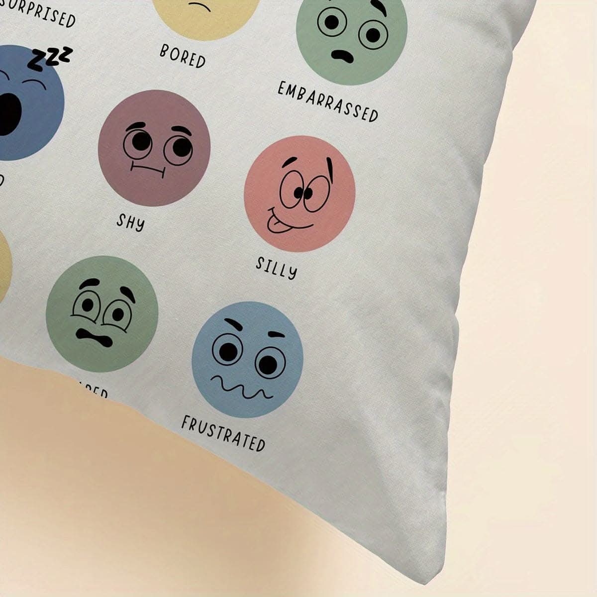 Mental Health Throw Pillow Cover - Double-Sided Print for Counseling Offices