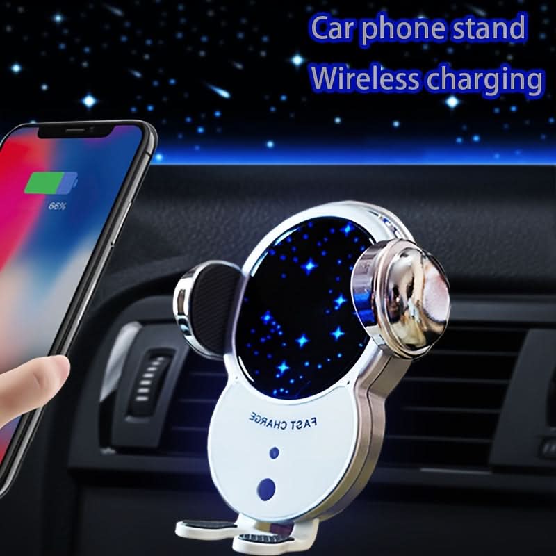 15W Fast Wireless Car Charger with Auto Clamping