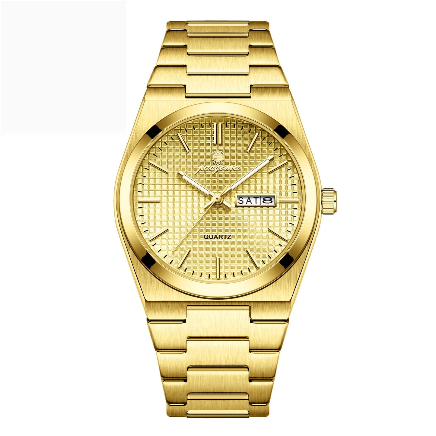 Poedagar M821 Luminous Quartz Calendar Watch For Men