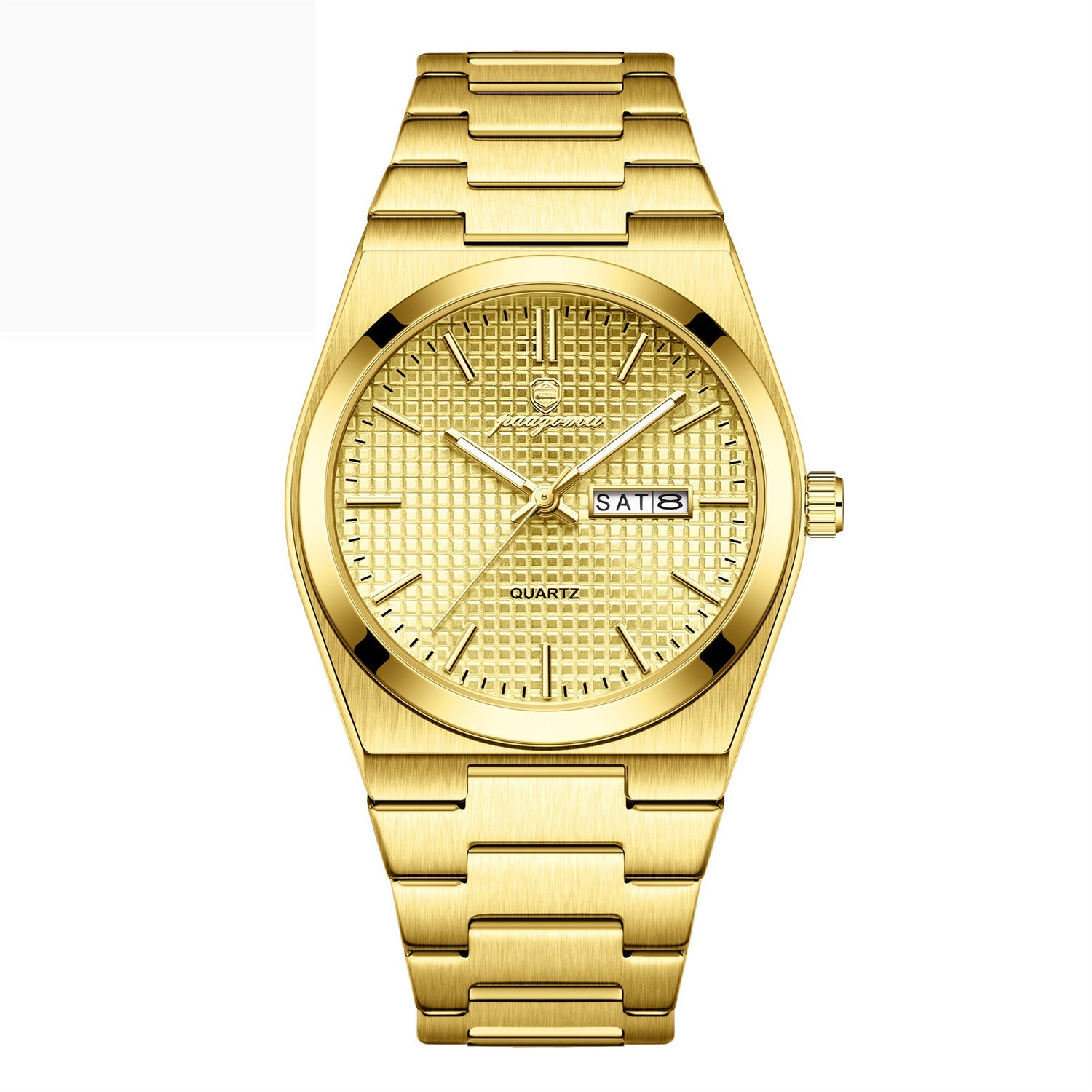 Poedagar M821 Luminous Quartz Calendar Watch For Men