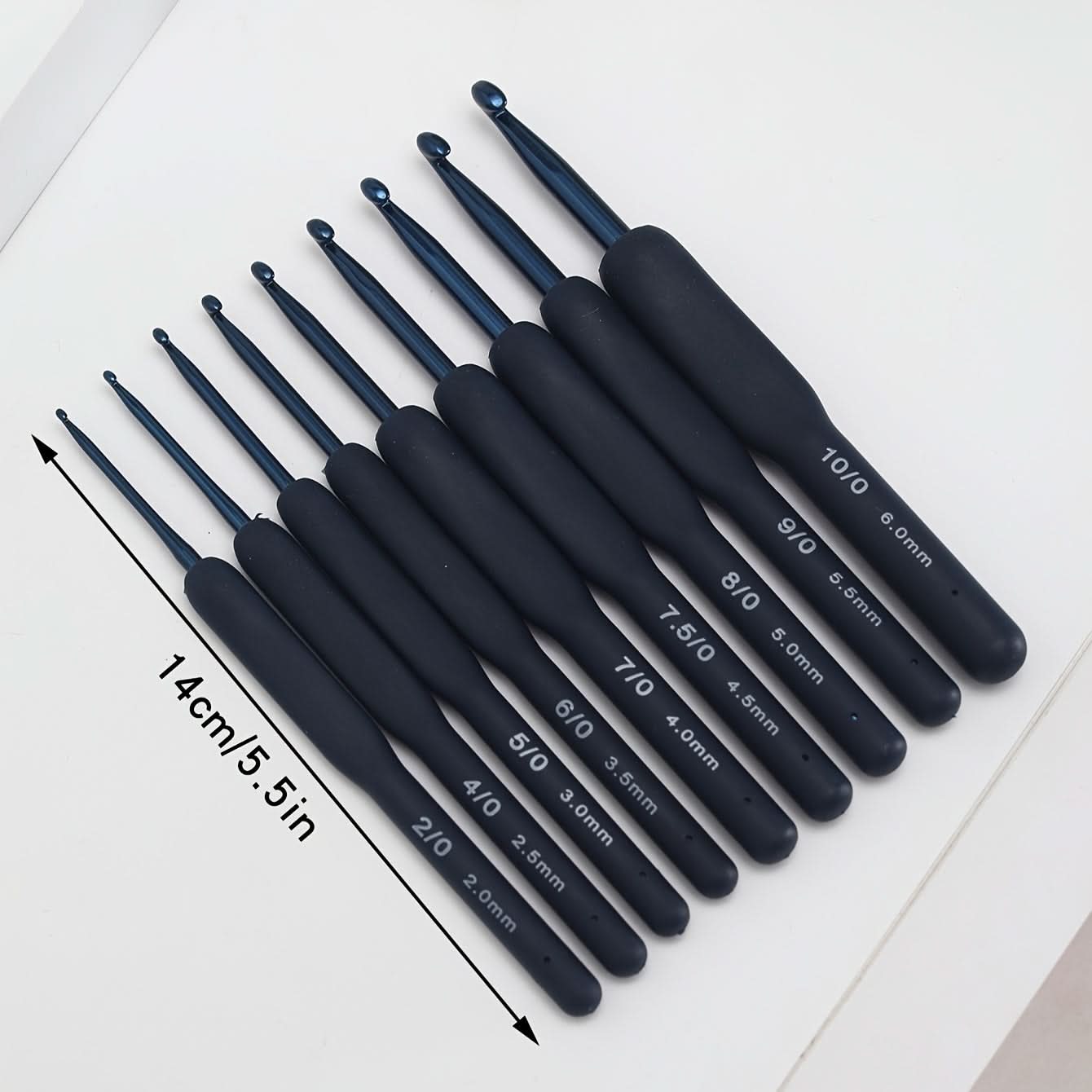 9-Piece Ergonomic Crochet Hook Set with Soft Grip – Beginner-Friendly Crochet Needles
