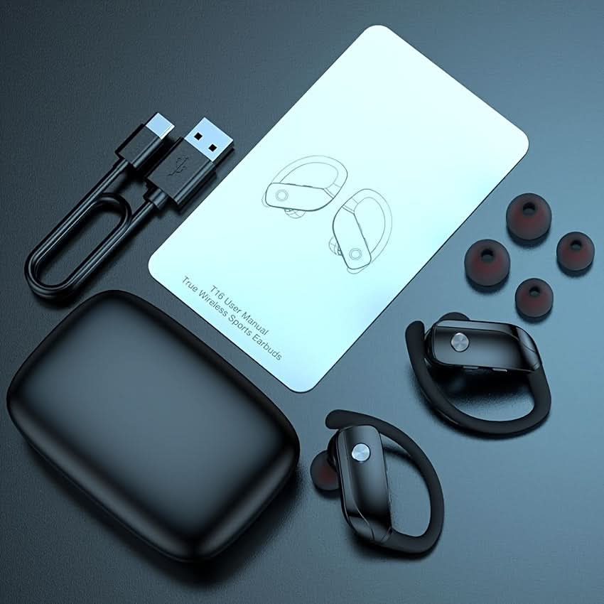 Wireless Earbuds with Ear hooks, In-Ear Stereo Headphones