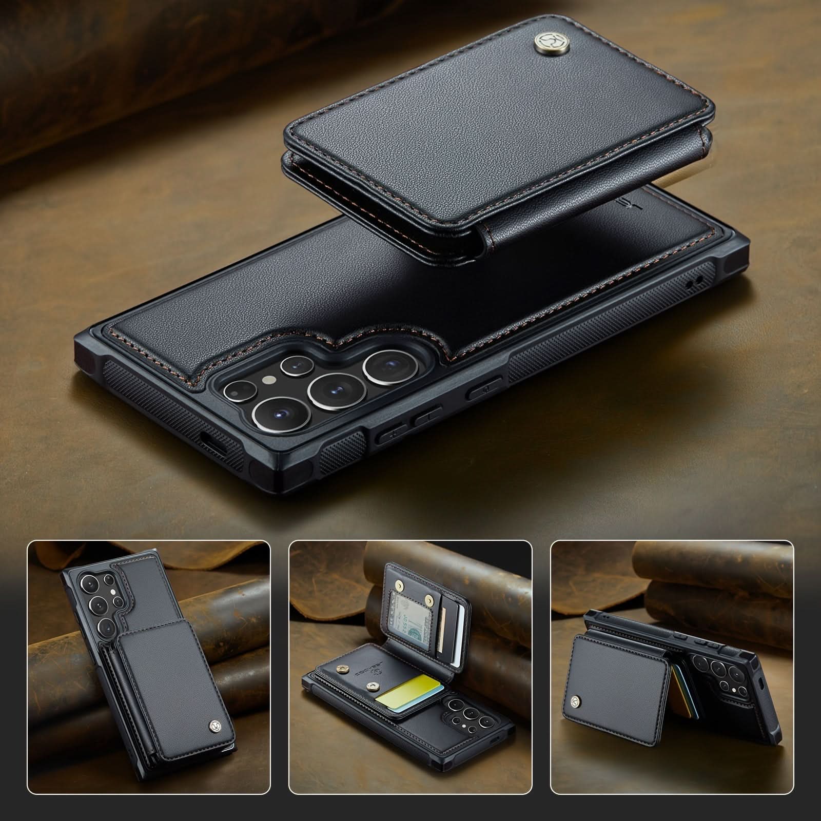 2-in-1 Detachable Wallet Case for Galaxy