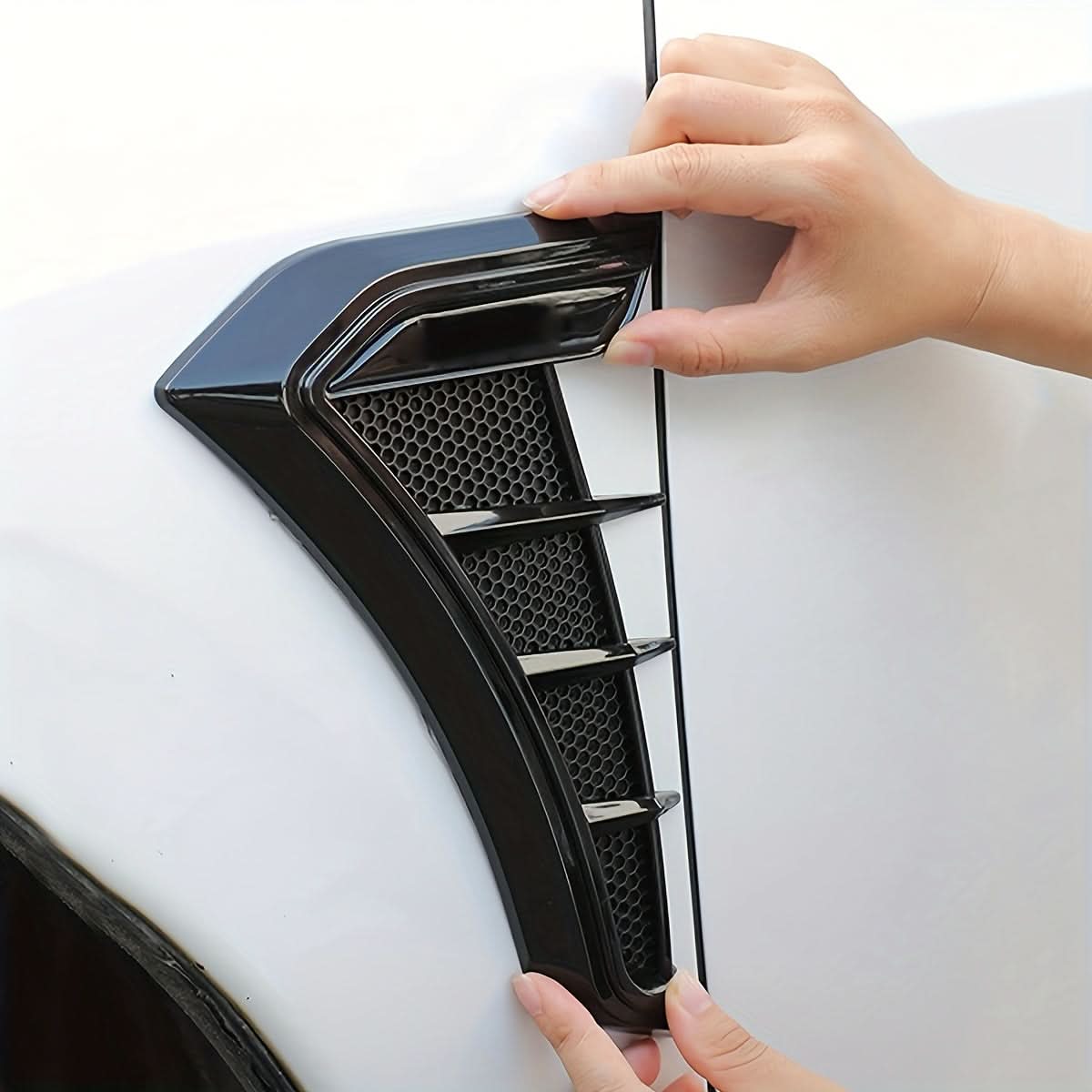 Universal Car Fender Decorative Stickers – High-Gloss Resin Side Vent Labels