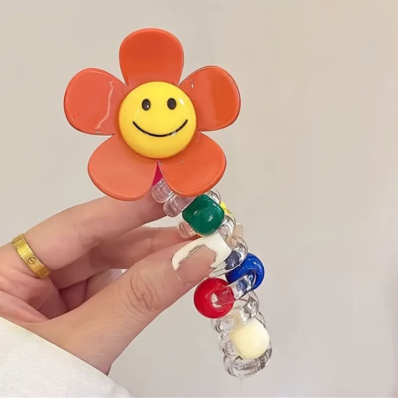 4PCS Sunflower Spiral Hair Ties Set