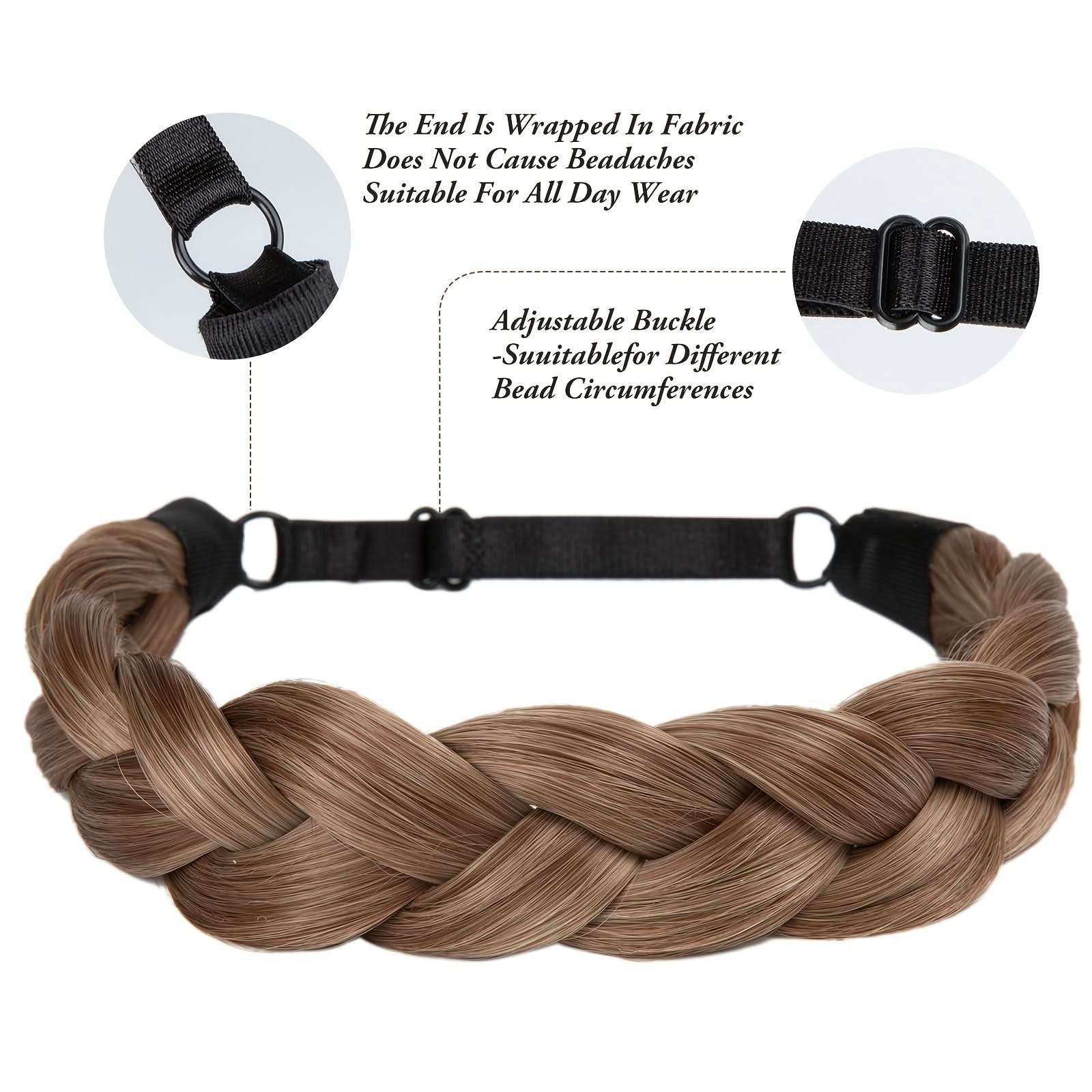 Stylish Adjustable Braided Headband for Women