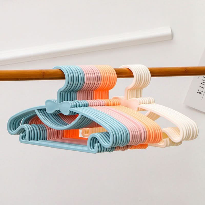 50pcs Colorful Plastic Kids' Clothes Hangers