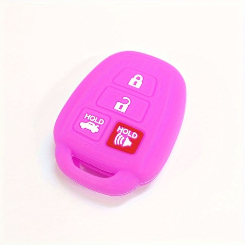 Silicone 4-Key Car Key Cover – Waterproof & Shockproof