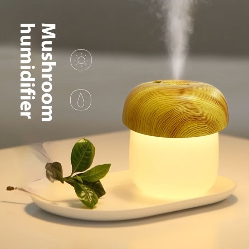 Wood Grain USB Mushroom Air Humidifier