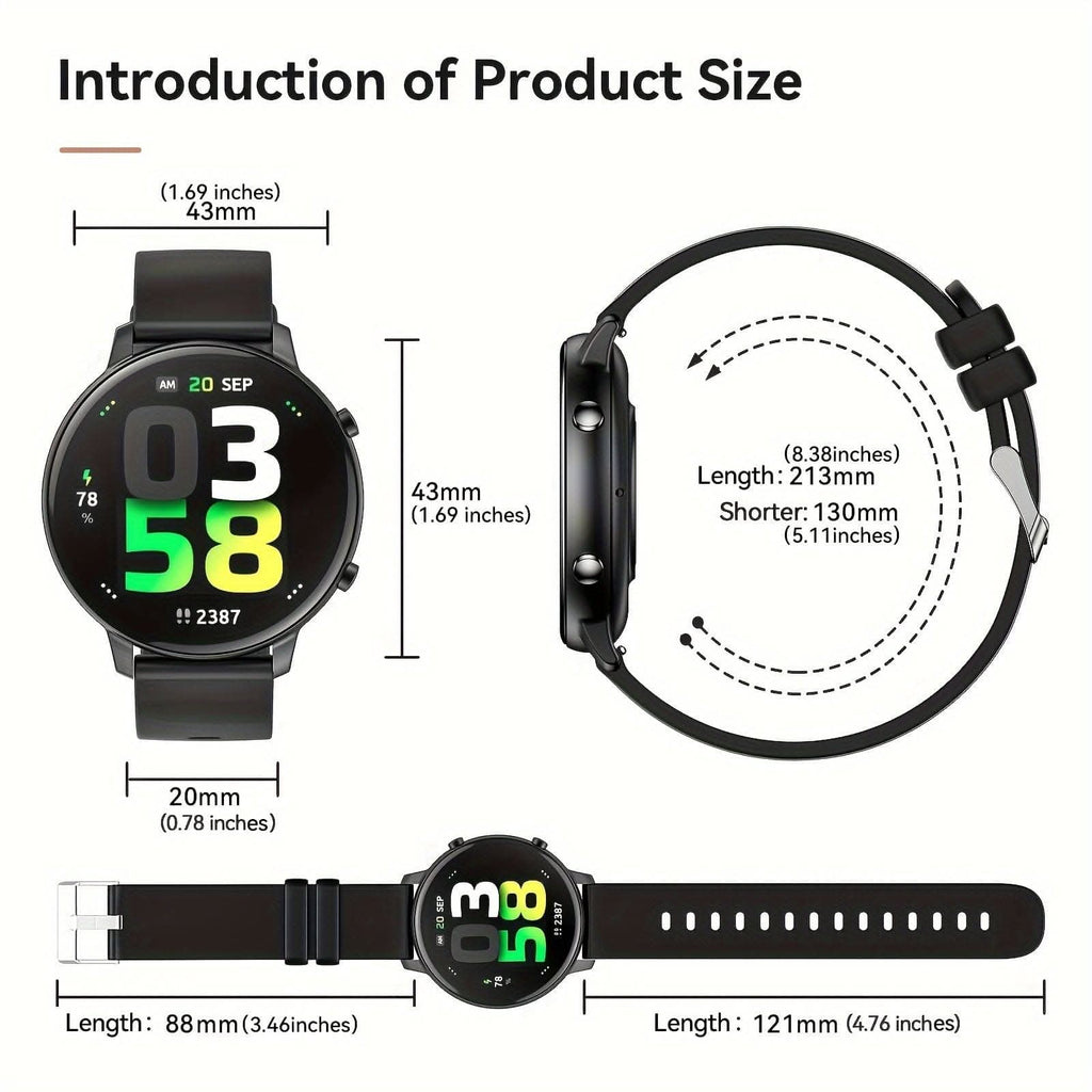 Women's 1.39'' Smartwatch – Wireless Call, Voice Assistant, and 100+ Sports Modes