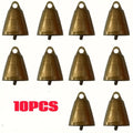 10-Piece Antique Bronze Dog Cowbells