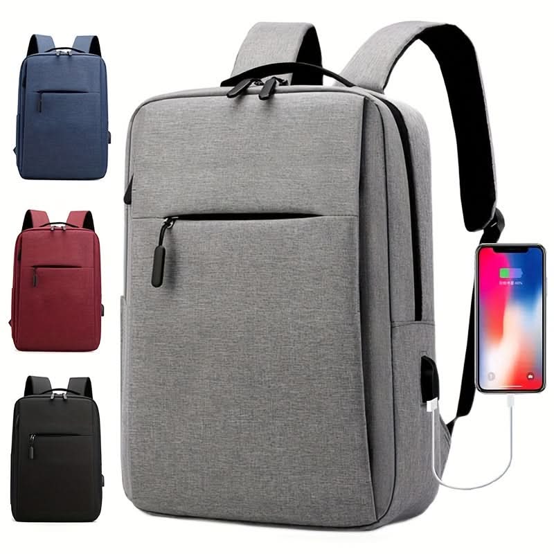 Compact Business Laptop Bag with USB Charging