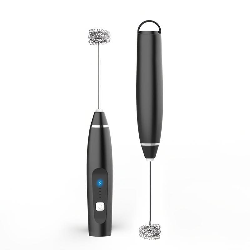 USB Rechargeable Handheld Milk Frother – 3-Speed Adjustable Blender