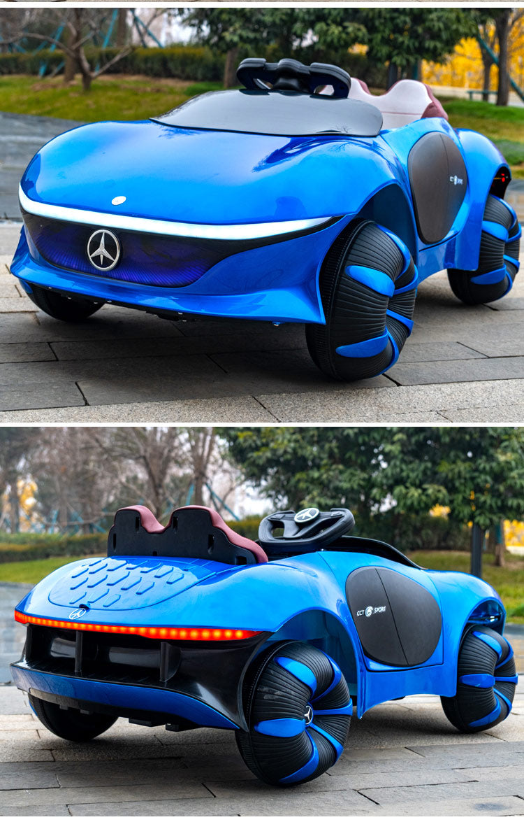 Mercedes Benz 12v Battery Operated Car with Remote Blue