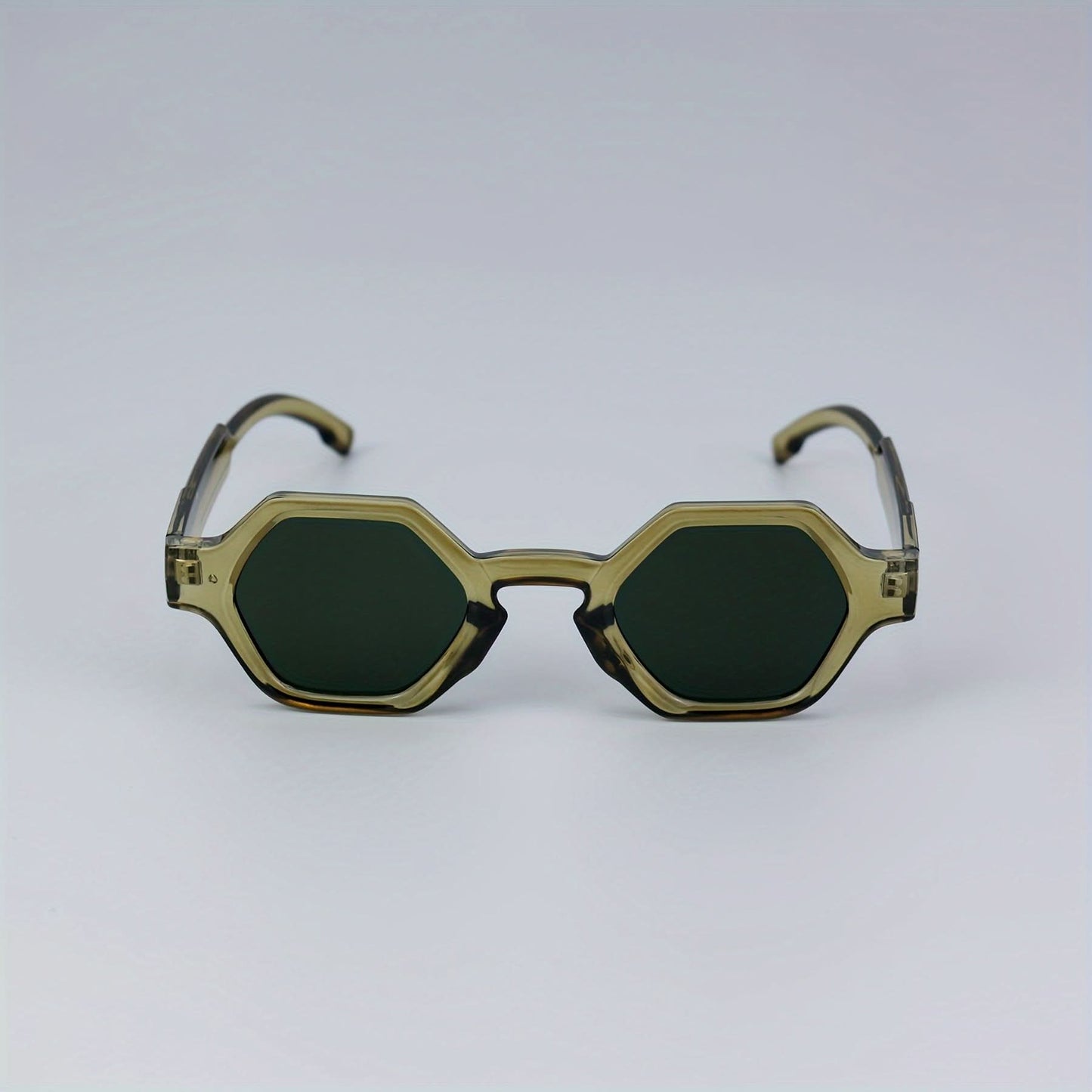 Retro Hip-Hop Polygon Glasses - Anti-Reflective, Square Frame for Men & Women