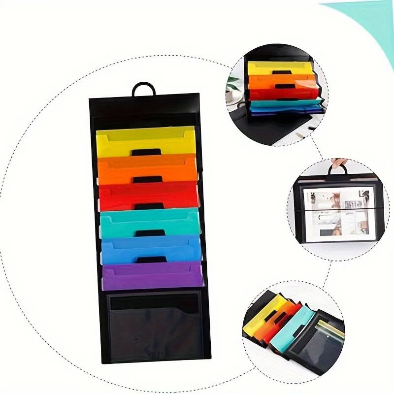 6-Pocket Hanging Wall File Organizer