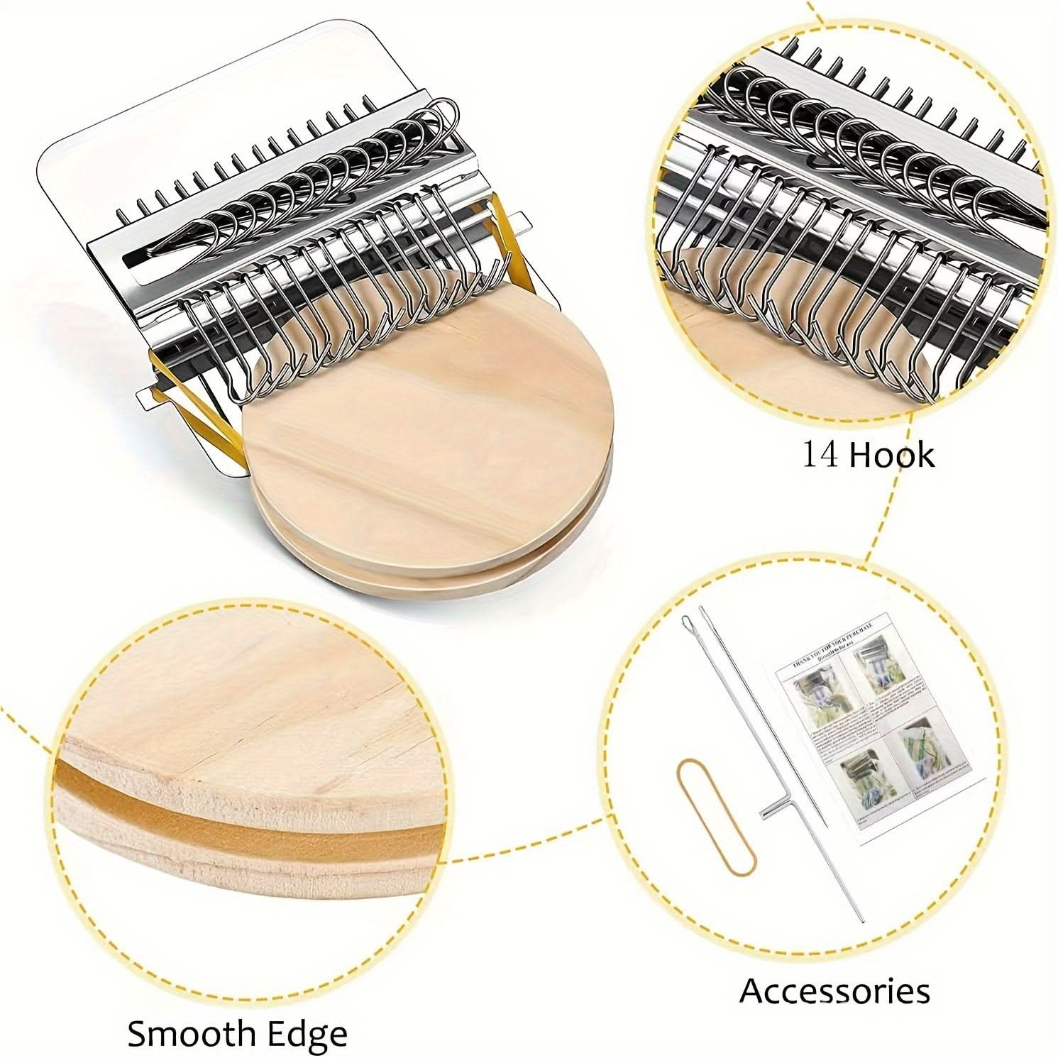 Mini Wooden Weaving Loom – DIY Fabric Craft Tool for Handmade Pet Clothing