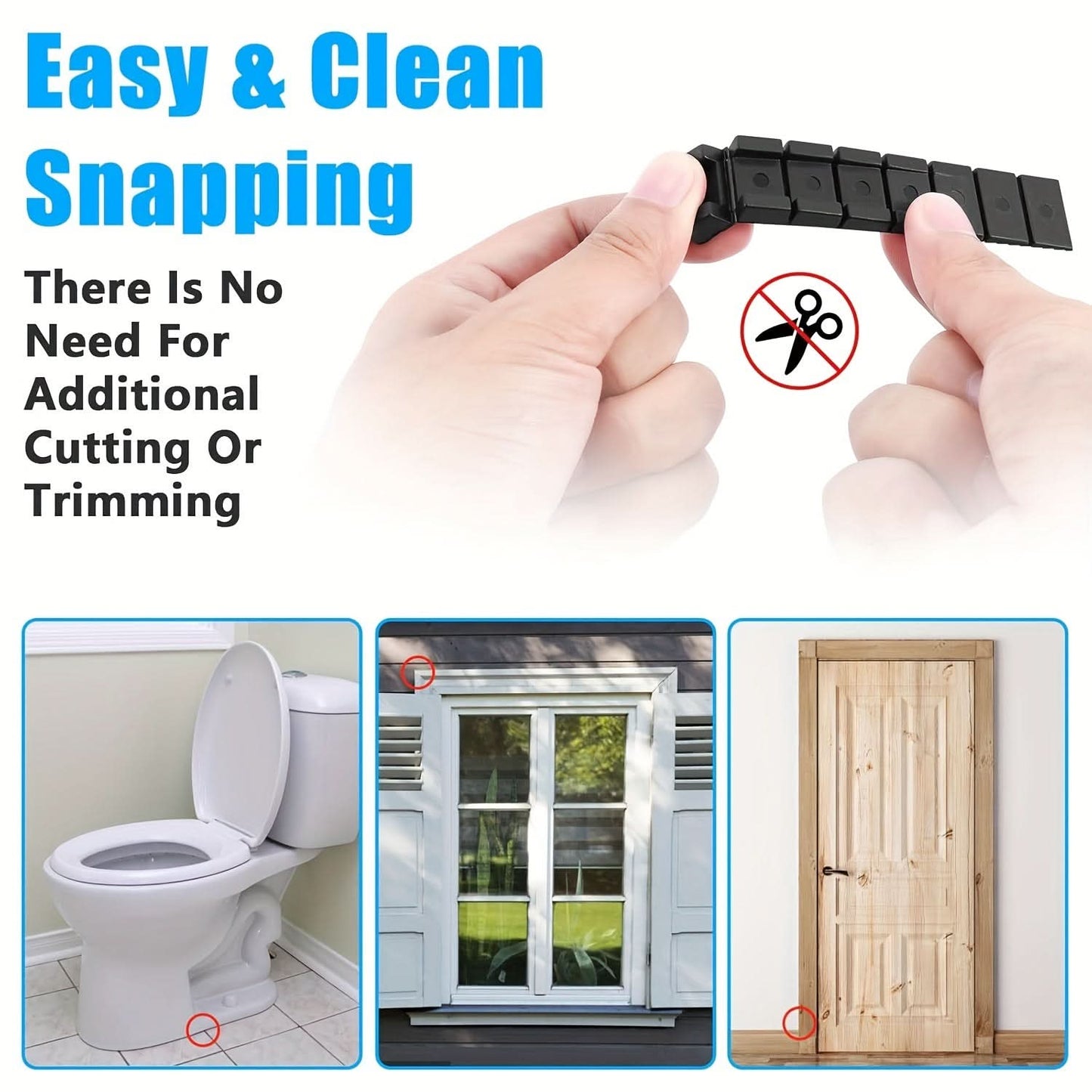 16-Pack Heavy-Duty Plastic Shims for Leveling