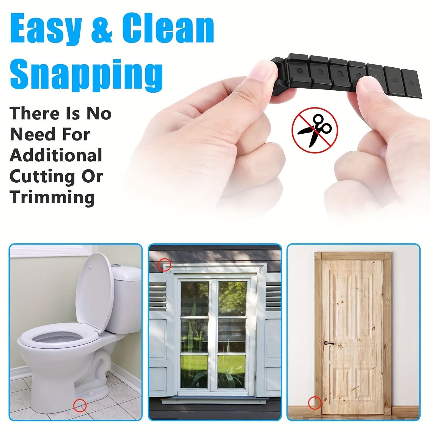 16-Pack Heavy-Duty Plastic Shims for Leveling