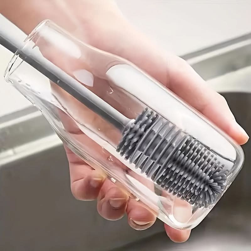 Long-Handle Silicone Bottle & Cup Brush