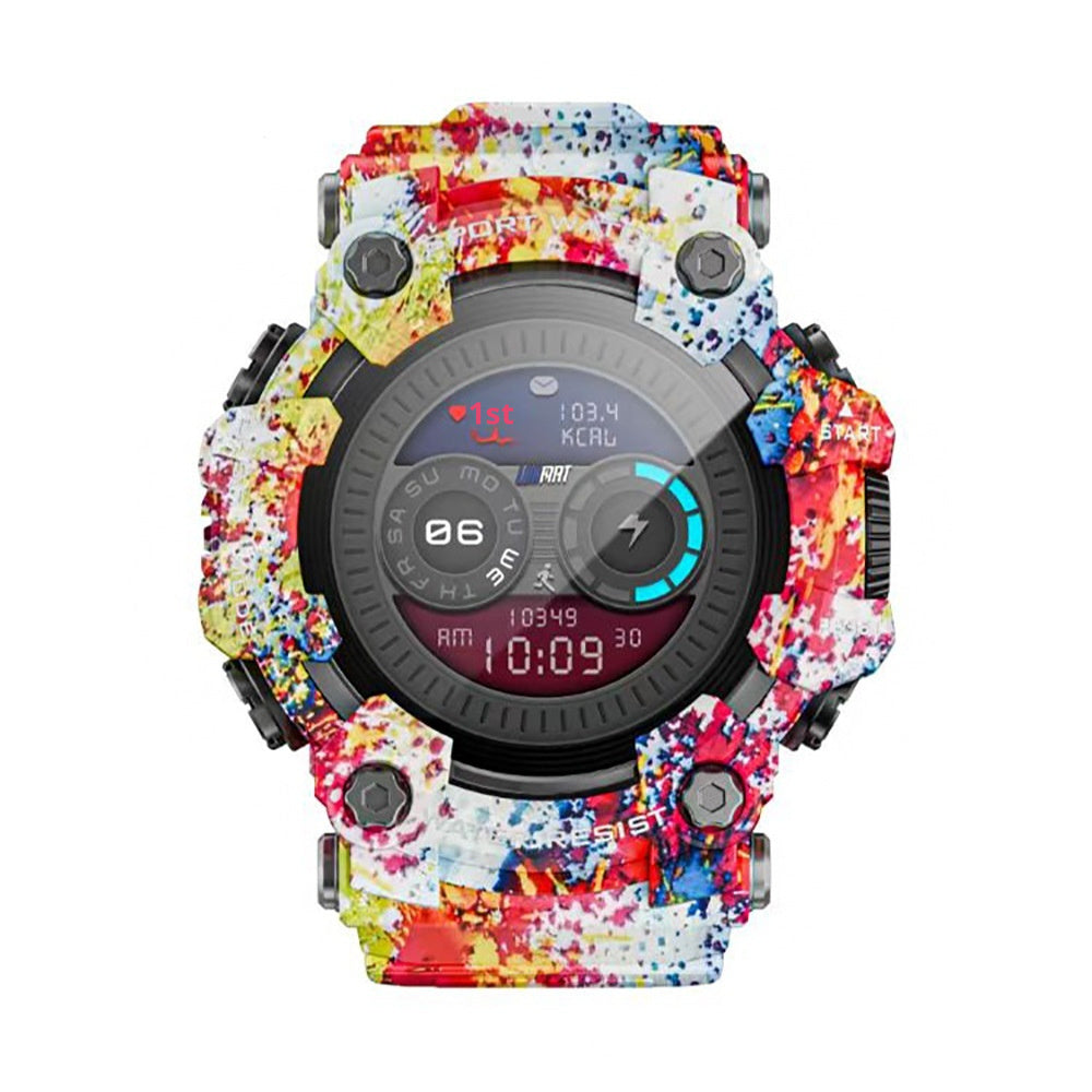 Lokmat Attack GT 5 ATM Waterproof Compass Flash Light 1.32 Inch smartwatch